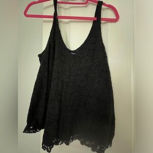AE Black Lace Swing Tank Top